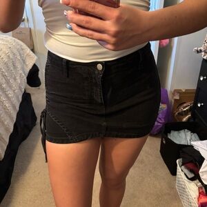 Windsor Black Denim Skirt